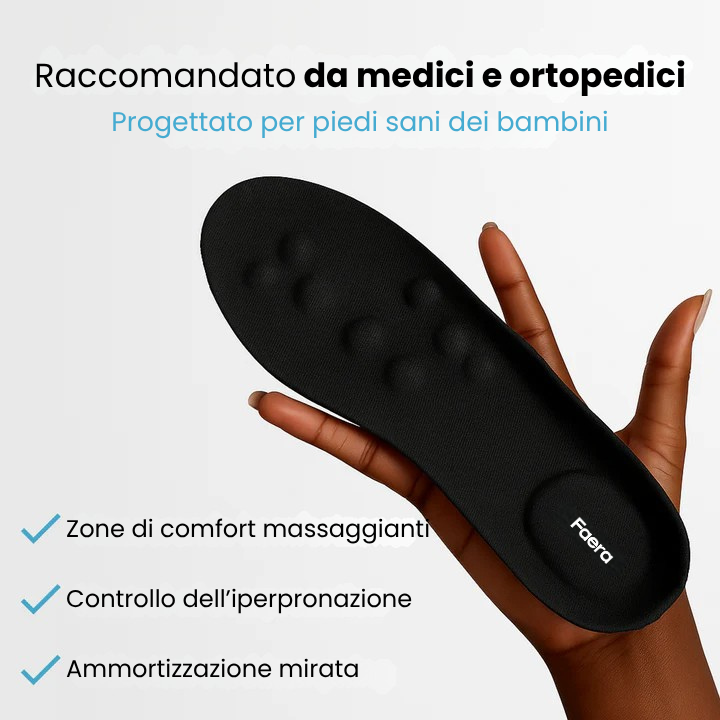 Faera™ – Plantare Ortopedico per Bambini e Adolescenti
